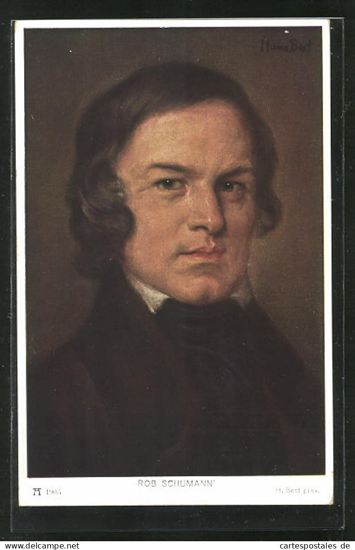 Künstler-AK Hans Best: Rubert Schumann  - Artistas