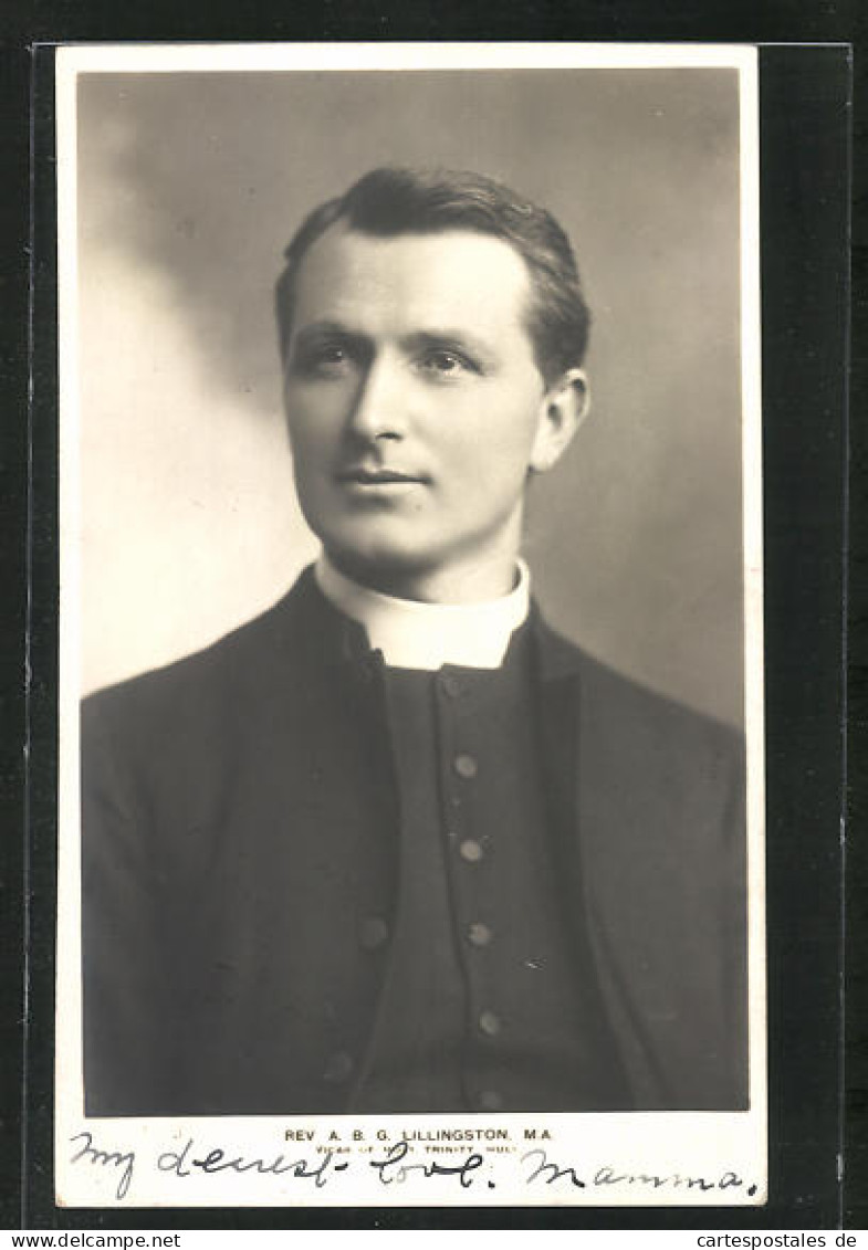 AK Reverend A. B. G. Lillingston, M. A., Vicar Of Holy Trinity Hull, Geistlicher  - Otros & Sin Clasificación