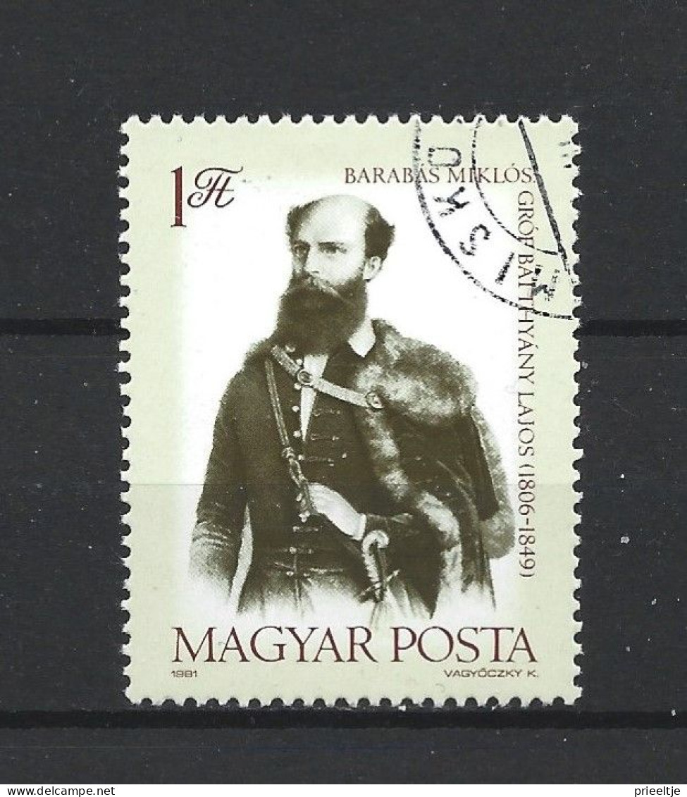 Hungary 1981 Count Lajos Batthyany Y.T. 2753 (0) - Usado