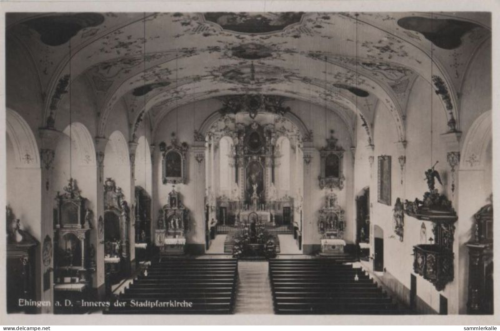 76573 - Ehingen - Inneres Der Stadtpfarrkirche - Ca. 1950 - Ulm