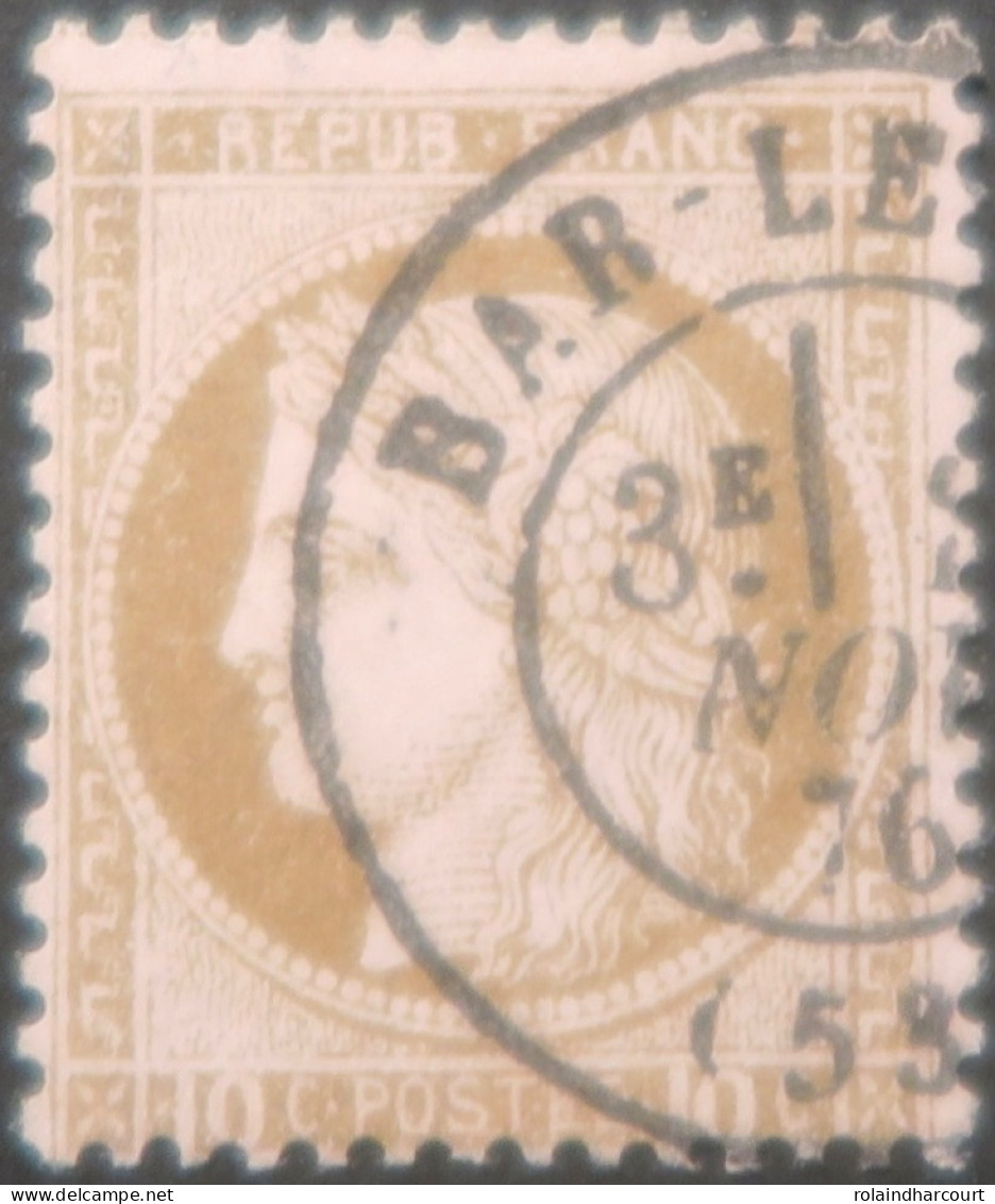 X1083 - FRANCE - CERES N°54 Avec CàD De BAR-LE-DUC (Meuse) De NOVEMBRE 1876 - 1871-1875 Cérès