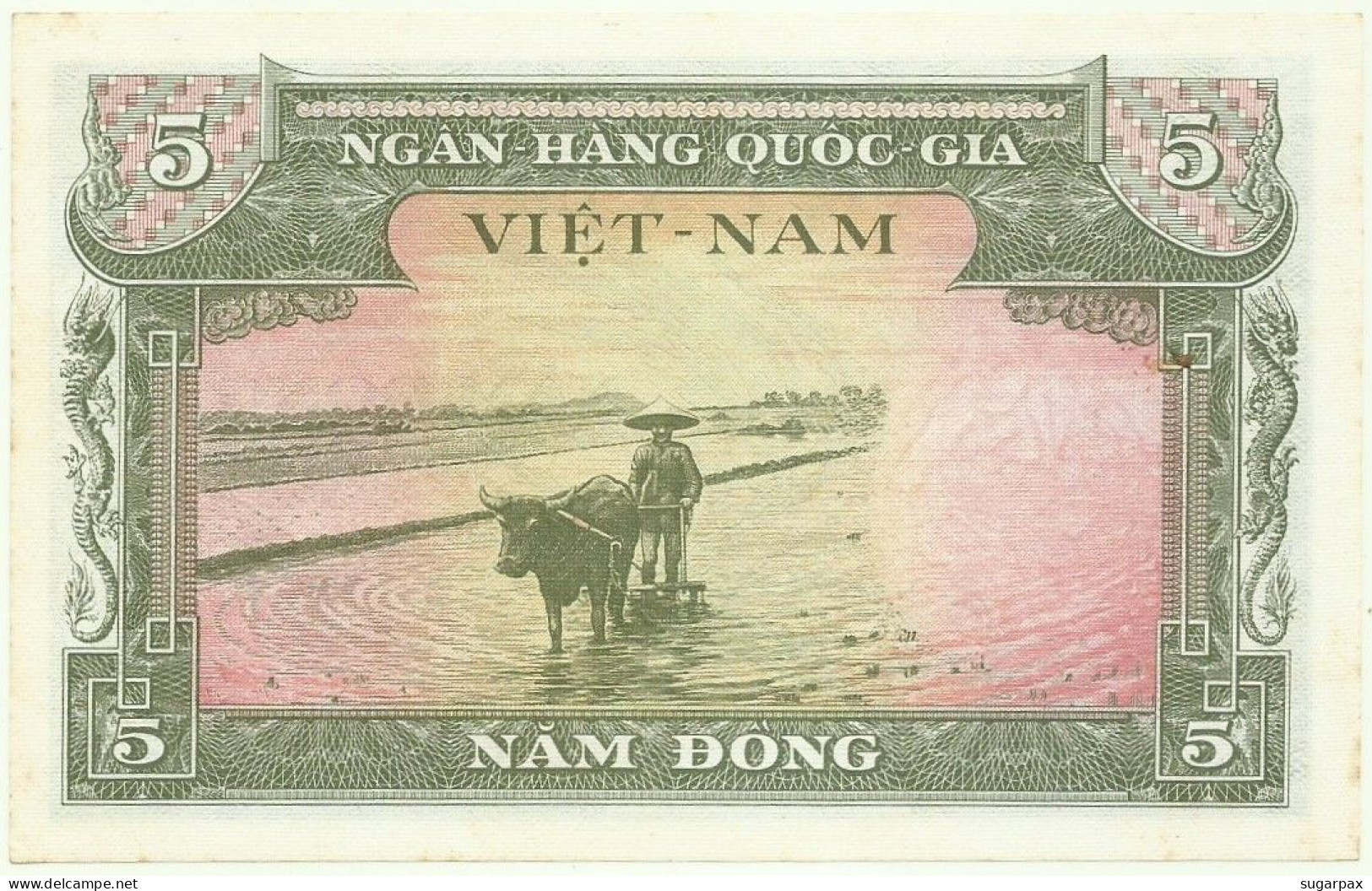 SOUTH VIET NAM - 5 DONG - ND ( 1955 ) - P 2 - AUnc. - SÉRIE N 5 - Bird - VIETNAM - Vietnam