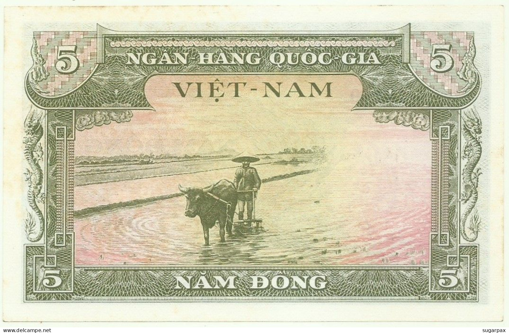 SOUTH VIET NAM - 5 DONG - ND ( 1955 ) - P 2 - AUnc. - SÉRIE O 2 - Bird - VIETNAM - Viêt-Nam