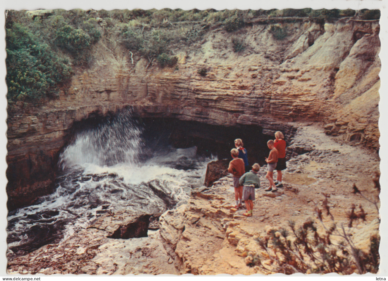 Australia TASMANIA TAS Blowhole EAGLEHAWK NECK Nucolorvue PA25 Postcard C1960s - Port Arthur