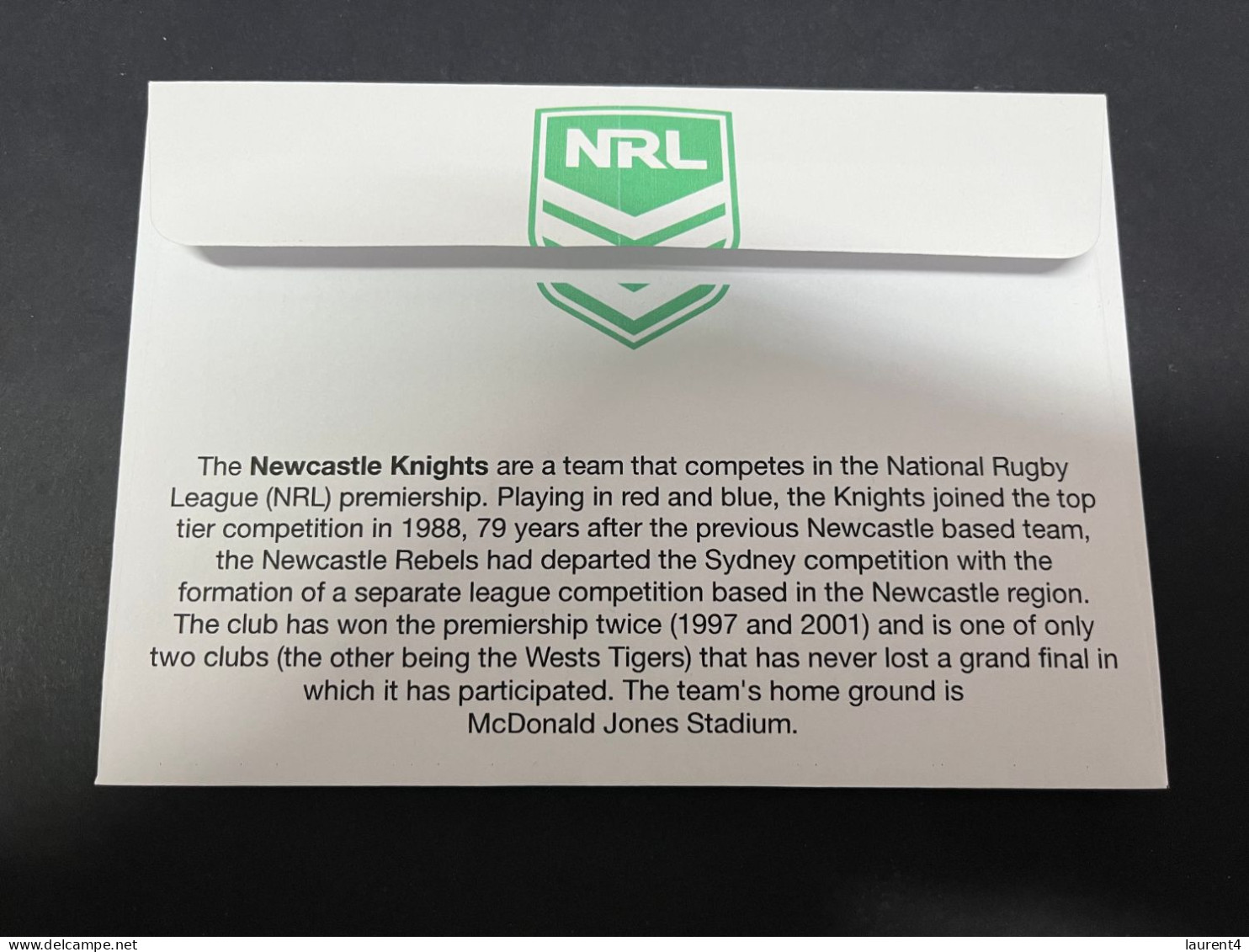 29-3-2024 (4 Y 23) Australian New $ 1.00 Coin (NRL Newcastle Knights) Released 28-3-2024 (1 X Coin On Cover) - Dollar