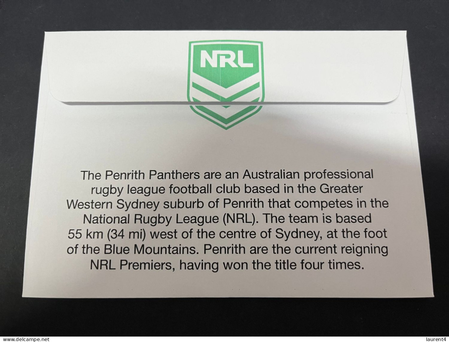 29-3-2024 (4 Y 23) Australian New $ 1.00 Coin (NRL Penrith Panthers) Released 28-3-2024 (1 X Coin On Cover) - Dollar