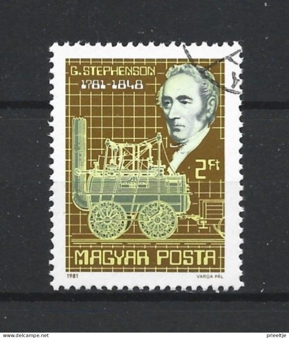 Hungary 1981 G. Stephenson 250th Anniv. Y.T. 2765 (0) - Usati