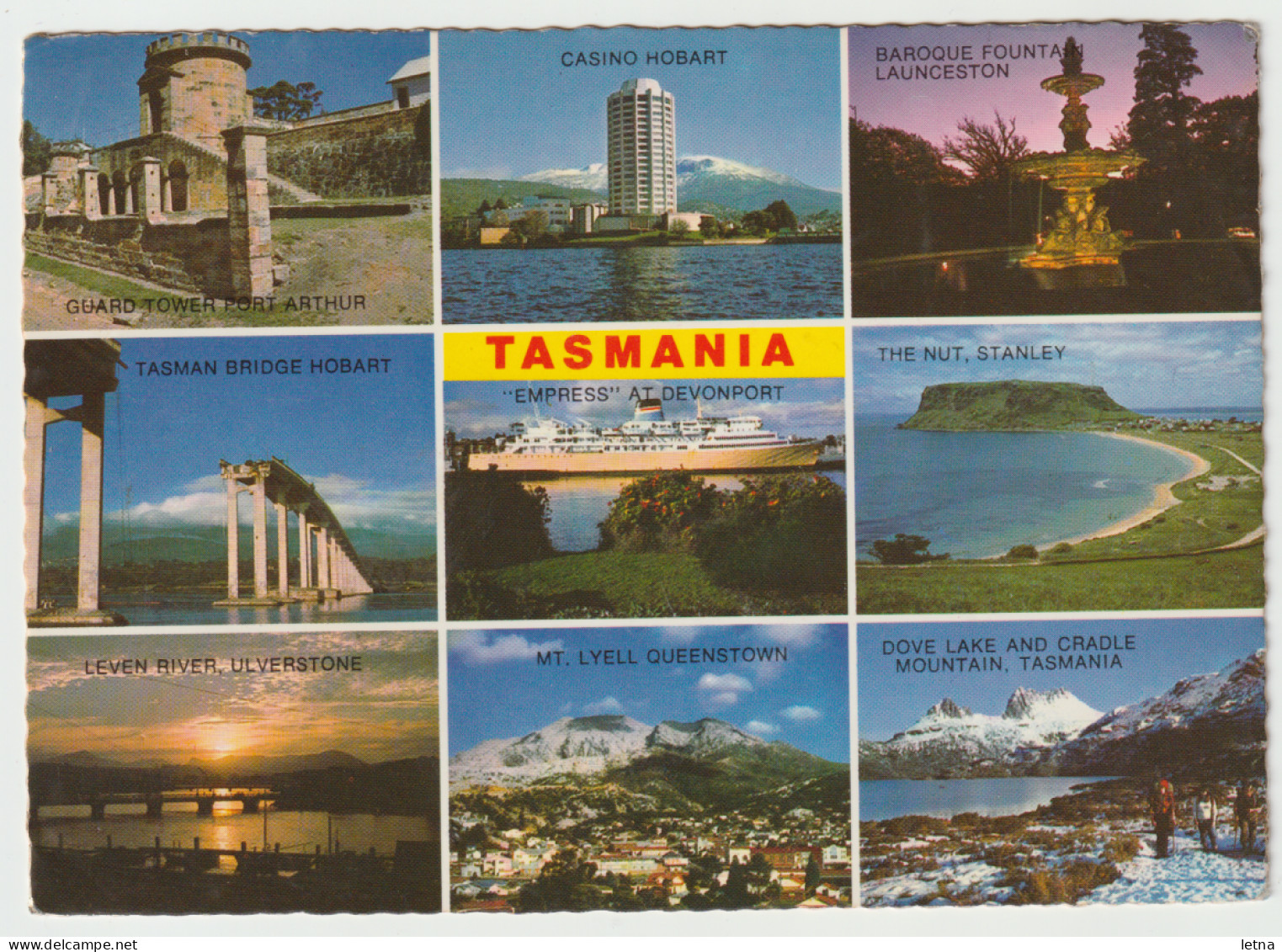 Australia TASMANIA TAS Tasman Bridge Disaster & Other HOBART Views Nucolorvue TC6 Postcard C1970s - Hobart