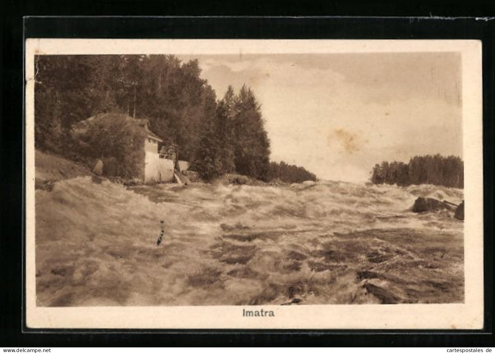 AK Imatra, Fluss Mit Starker Strömung Am Waldrand  - Finland