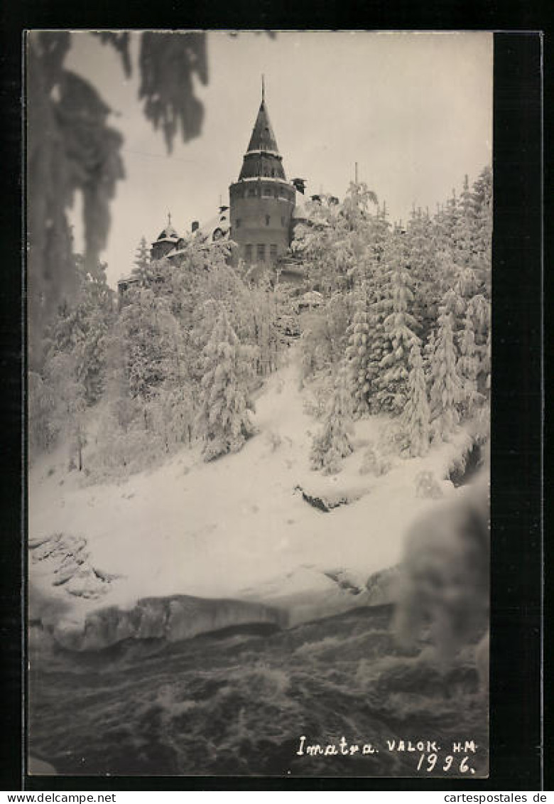 AK Imatra, Valok, Schloss Im Winterglanz  - Finland
