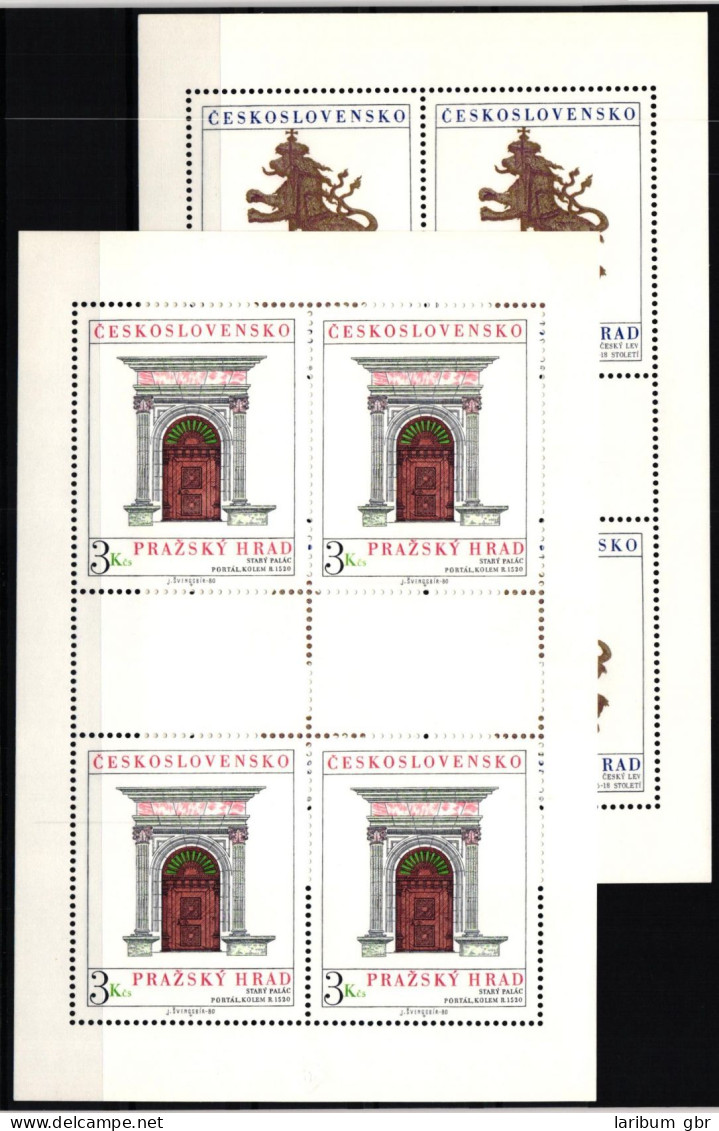 Tschechoslowakei 2584-2585 Postfrisch Als Kleinbögen #JI578 - Autres & Non Classés