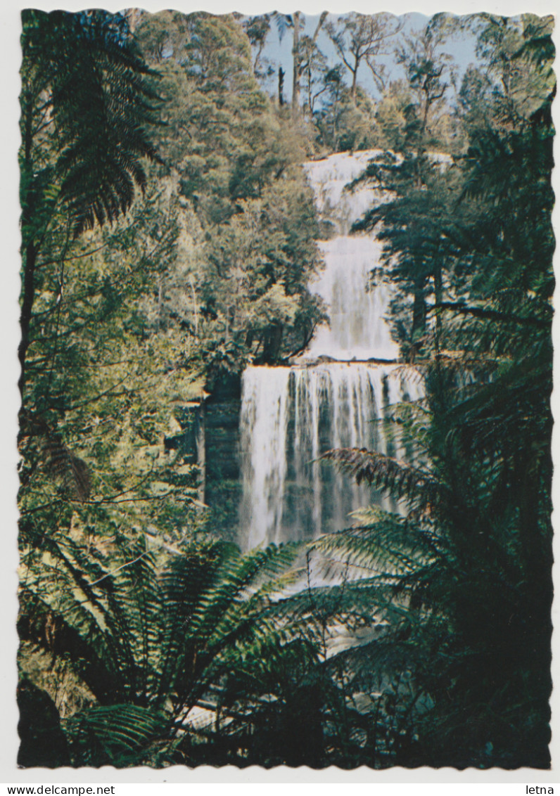 Australia TASMANIA TAS Russell Waterfall NATIONAL PARK Nucolorvue T15 Postcard C1960s - Wilderness