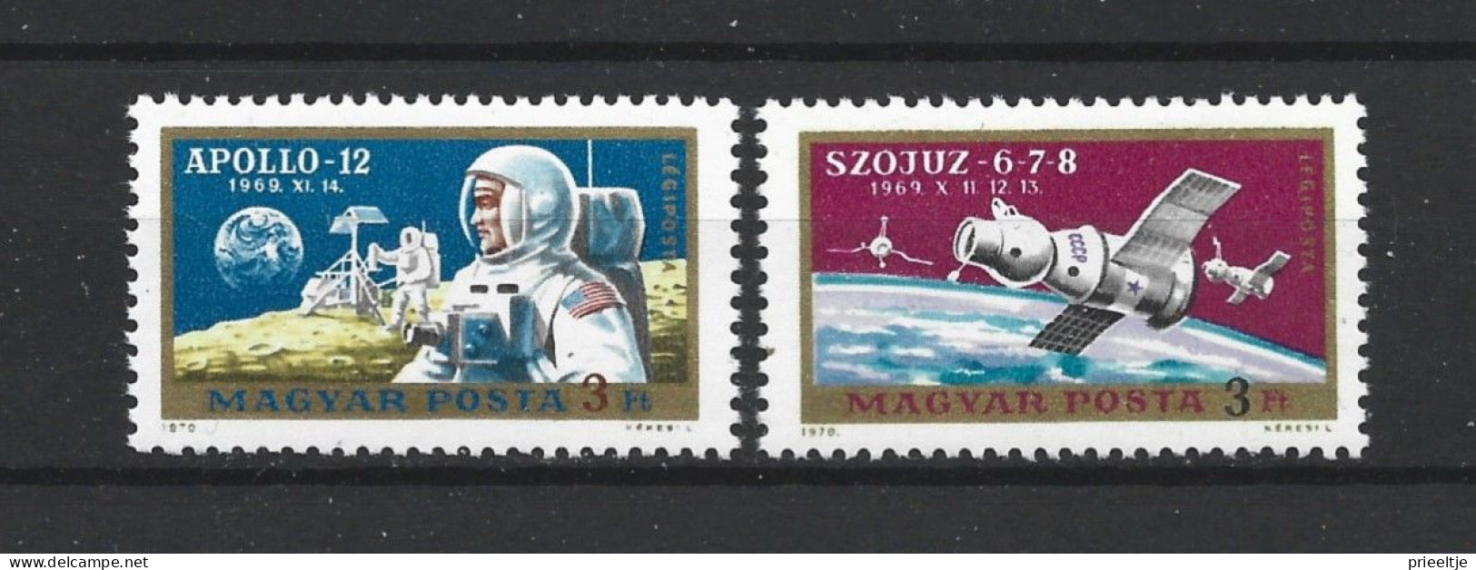 Hungary 1970 Space Y.T. A 325/326 ** - Neufs