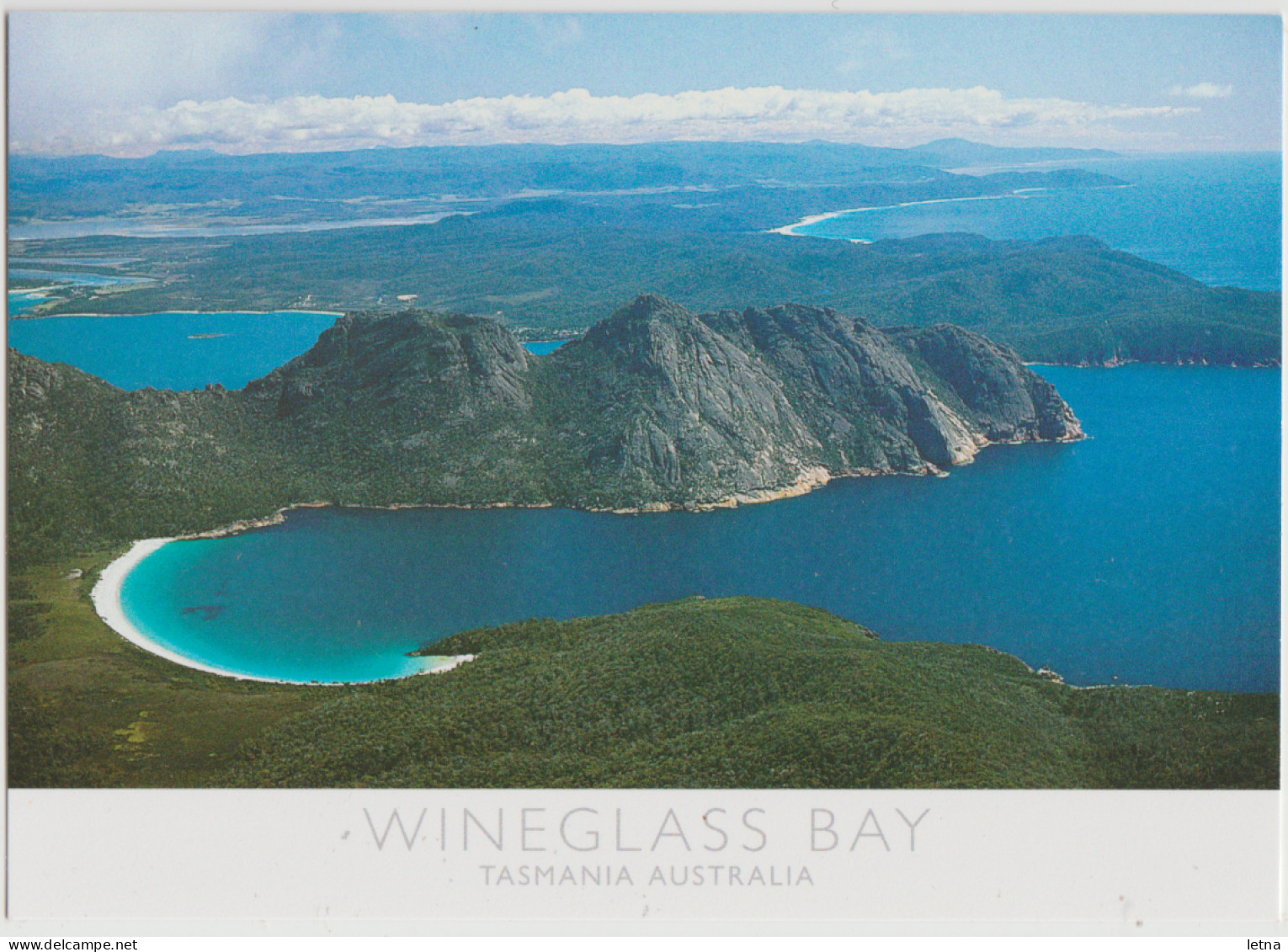 Australia TASMANIA TAS Wineglass Bay EAST COAST Nucolorvue 11TE062 Postcard C2000s - Otros & Sin Clasificación