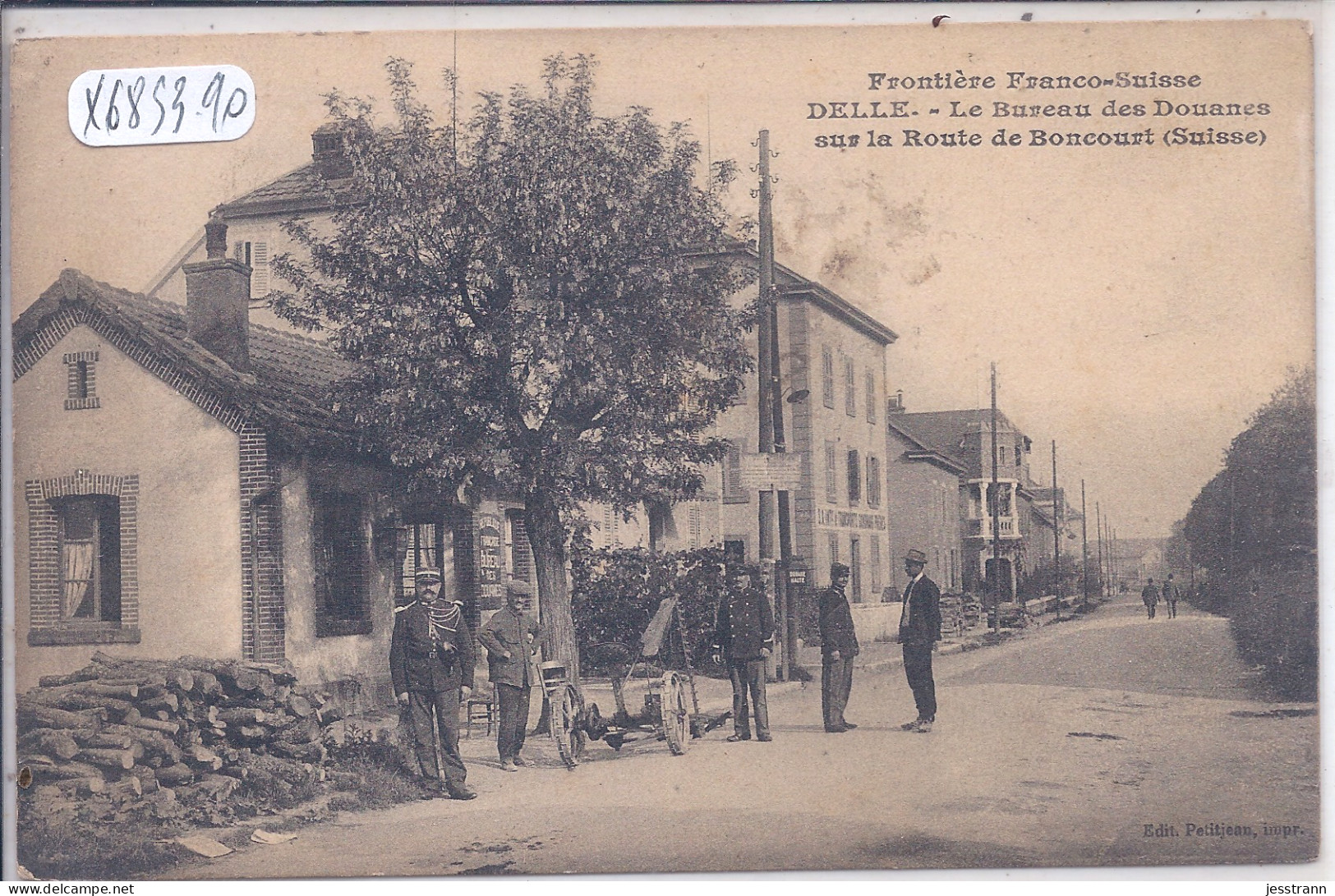 DELLE- FRONTIERE FRANCO-SUISSE- LE BUREAU DES DOUANES- MATERIEL AGRICOLE - Delle