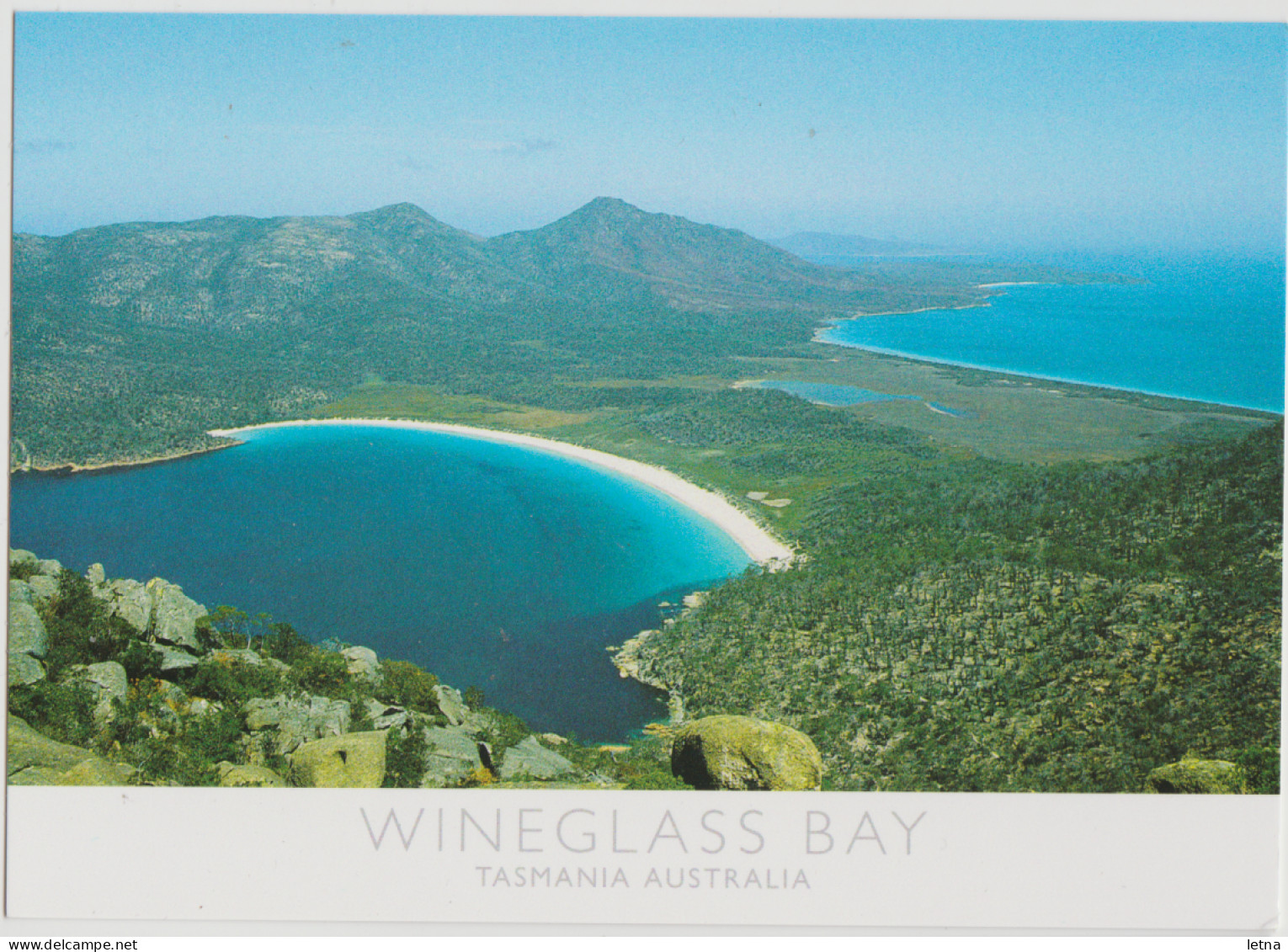 Australia TASMANIA TAS Wineglass Bay EAST COAST Nucolorvue 11TE082 Postcard C2000s - Sonstige & Ohne Zuordnung