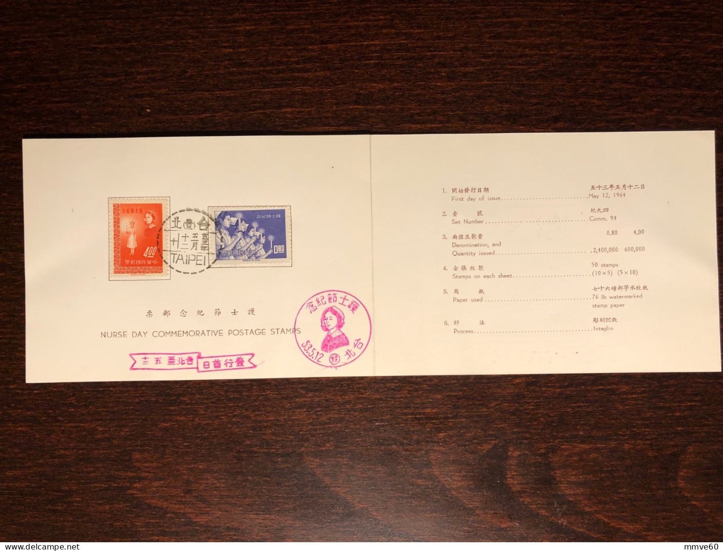 TAIWAN ROC FDC COVER 1968 YEAR WHO OMS HEALTH MEDICINE STAMPS - FDC