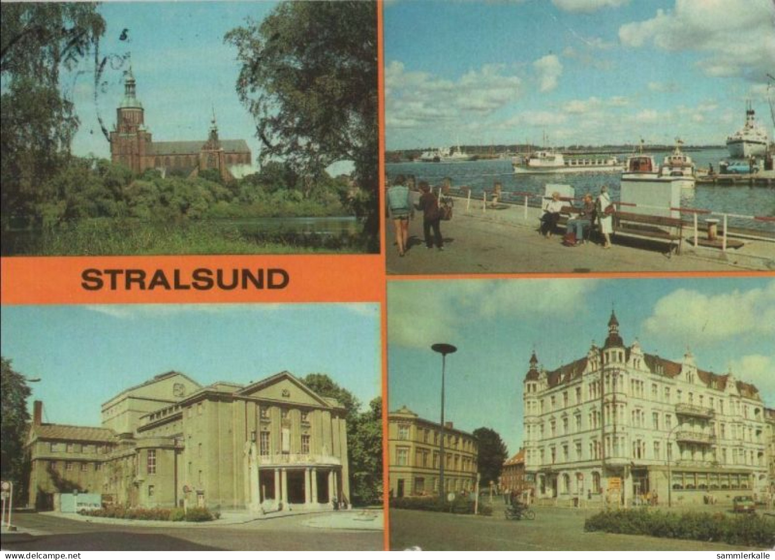 104099 - Stralsund - U.a. Hotel Am Bahnhof - 1988 - Stralsund