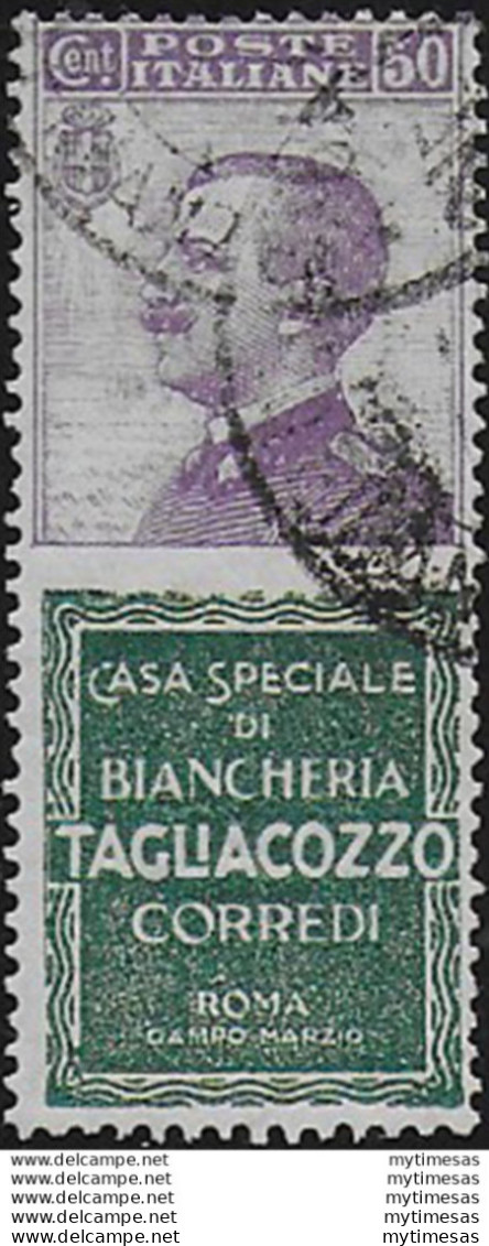 1924-25 Italia Pubblicitari 50c. Tagliacozzo Cancelled Sassone N. 17 - Other & Unclassified