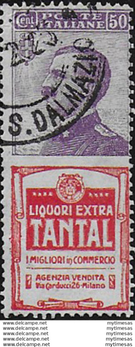 1924-25 Italia Pubblicitari 50c. Tantal Cancelled Sassone N. 18 - Autres & Non Classés