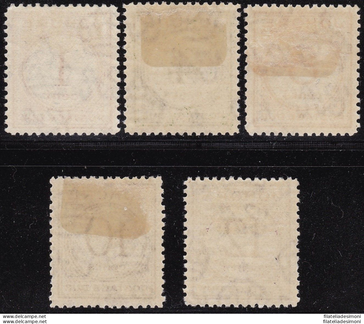 1938 Malaysian States JOHORE - SG D1/D5 -  5 Valori  - MLH* - Other & Unclassified