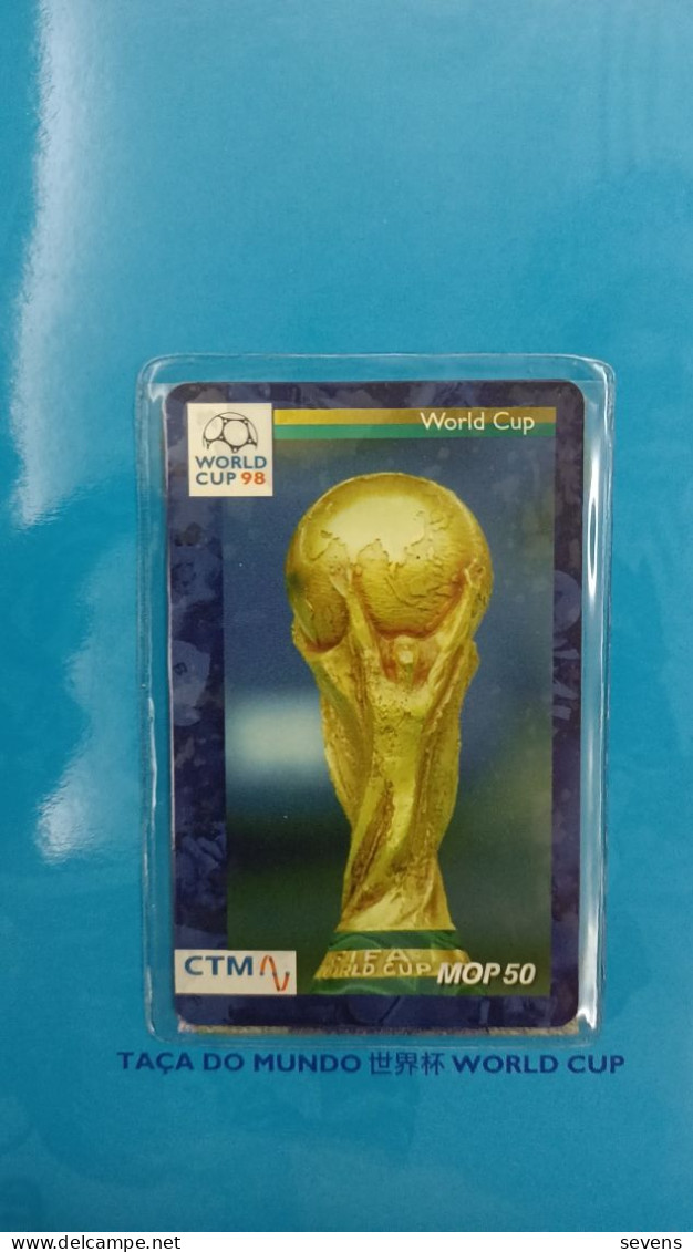 Chip Phonecard, World Cup 98' Collection, Set Of 33, Mint In Albums, Rare - Macao