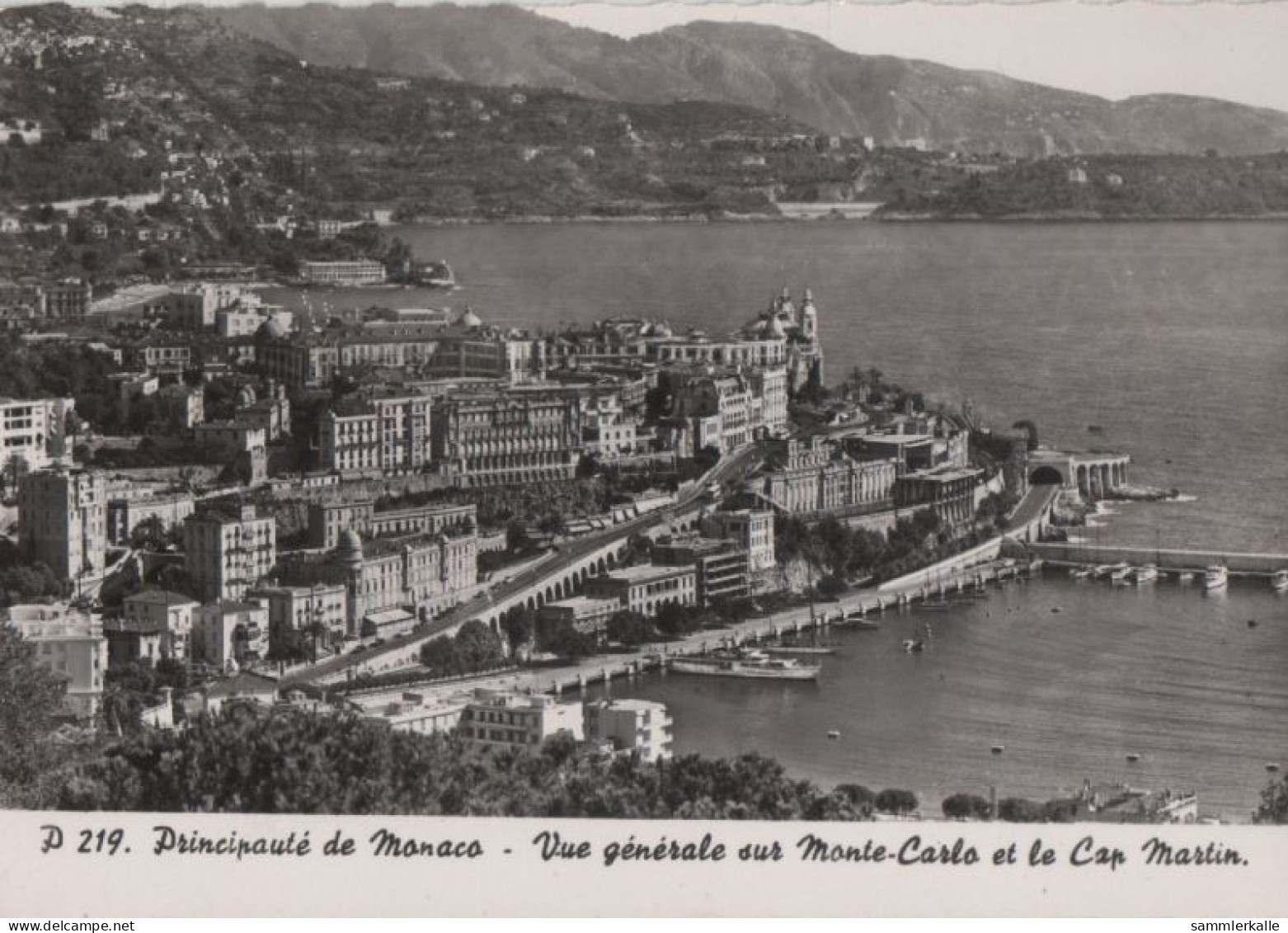 77734 - Monaco - Monte Carlo - Vue Generale Et Le Cap Martin - Ca. 1960 - Monte-Carlo