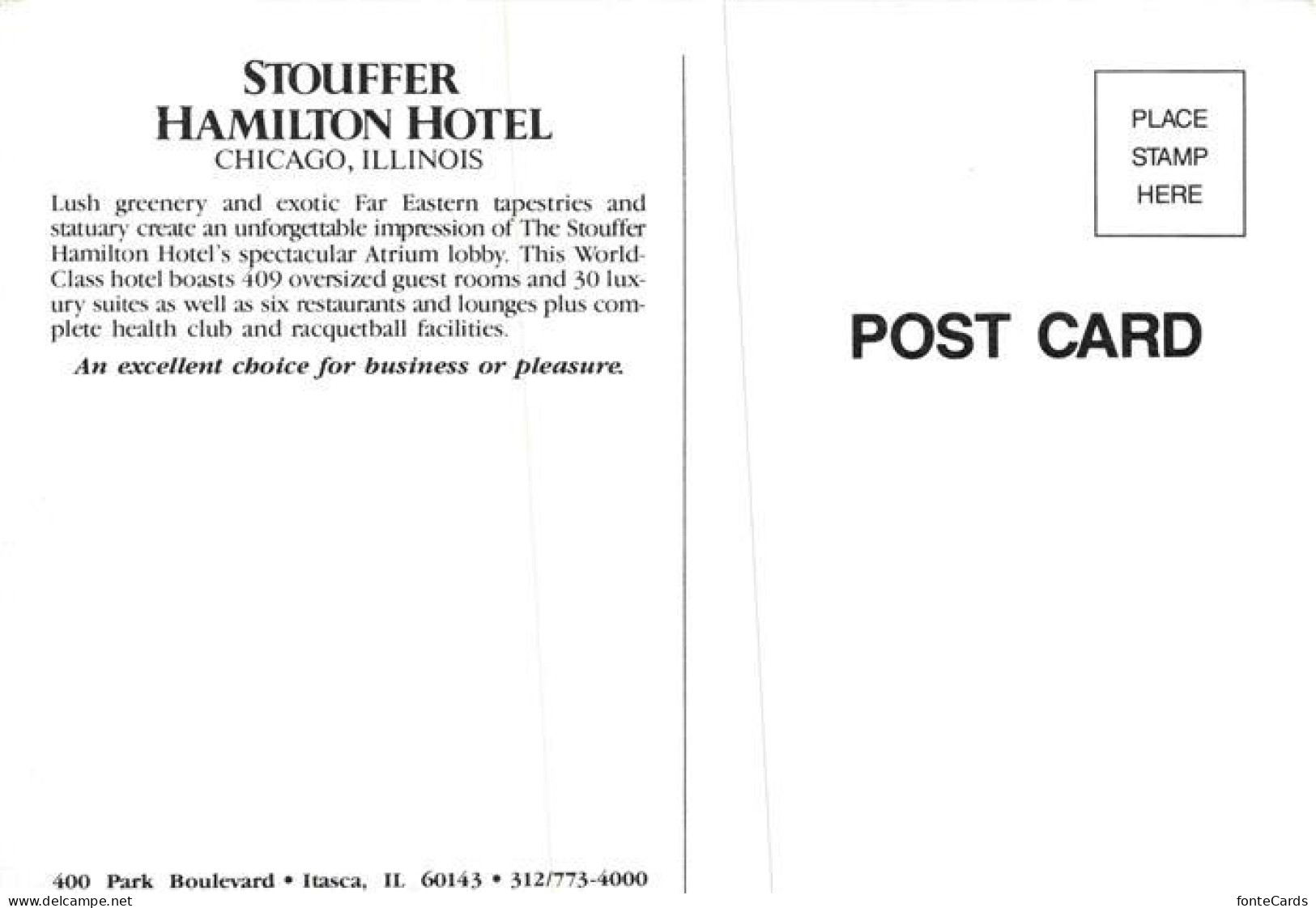 73967606 CHICAGO__Illinois_USA Stouffer Hamilton Hotel Atrium Lobby - Other & Unclassified