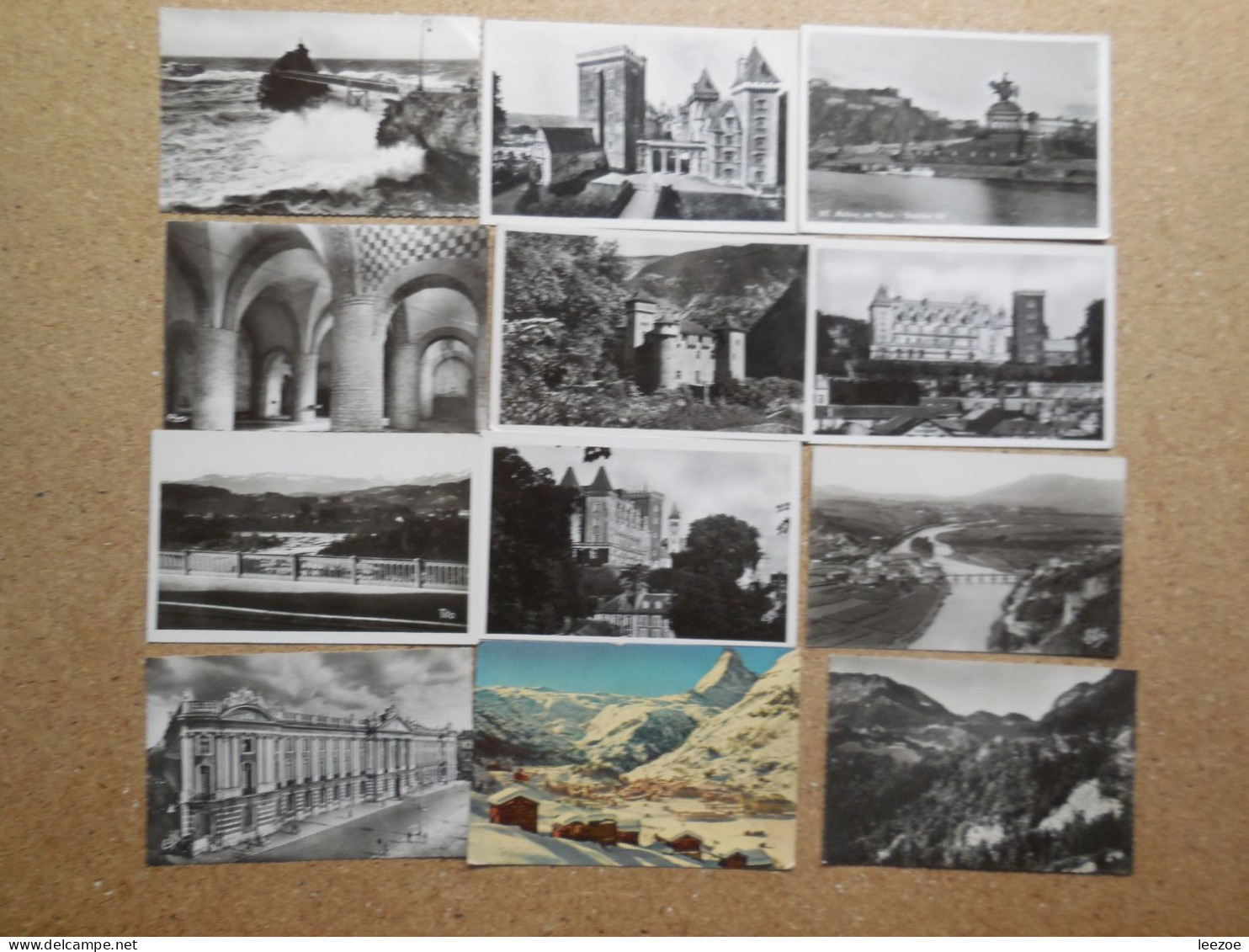 Cartes Postales Noir & Blancs, Dentelées Et Autres, Lot De 249 Cp, 1kg Hors Emballage - 100 - 499 Postcards