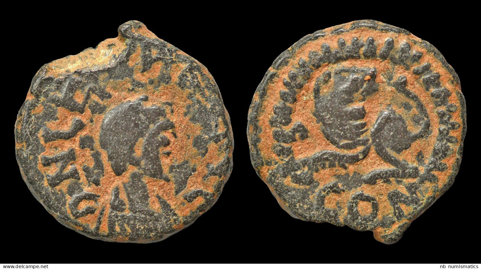 Leo I AE Nummus Lion Crouching Left - The End Of Empire (363 AD To 476 AD)