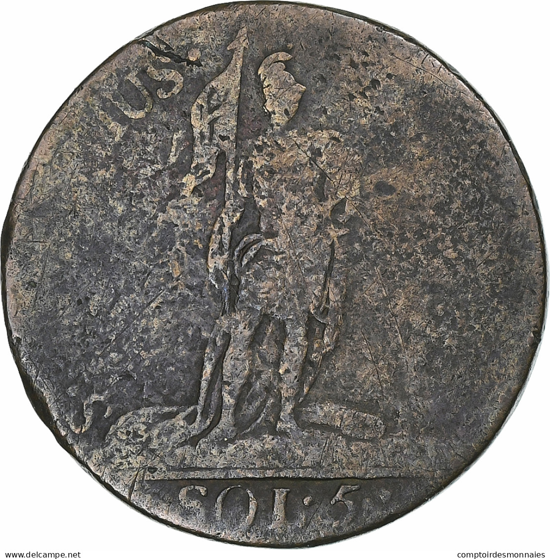 Duché De Savoie, Vittorio Amedeo III, 5 Soldi, 1796, Turin, Billon, TB - Piémont-Sardaigne-Savoie Italienne