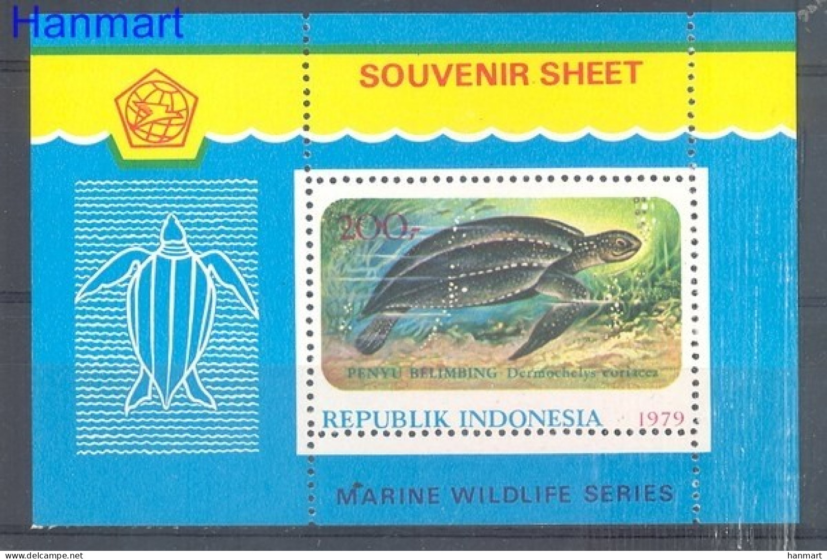 Indonesia 1979 Mi Block 31 MNH  (ZS8 INSbl31) - Schildpadden
