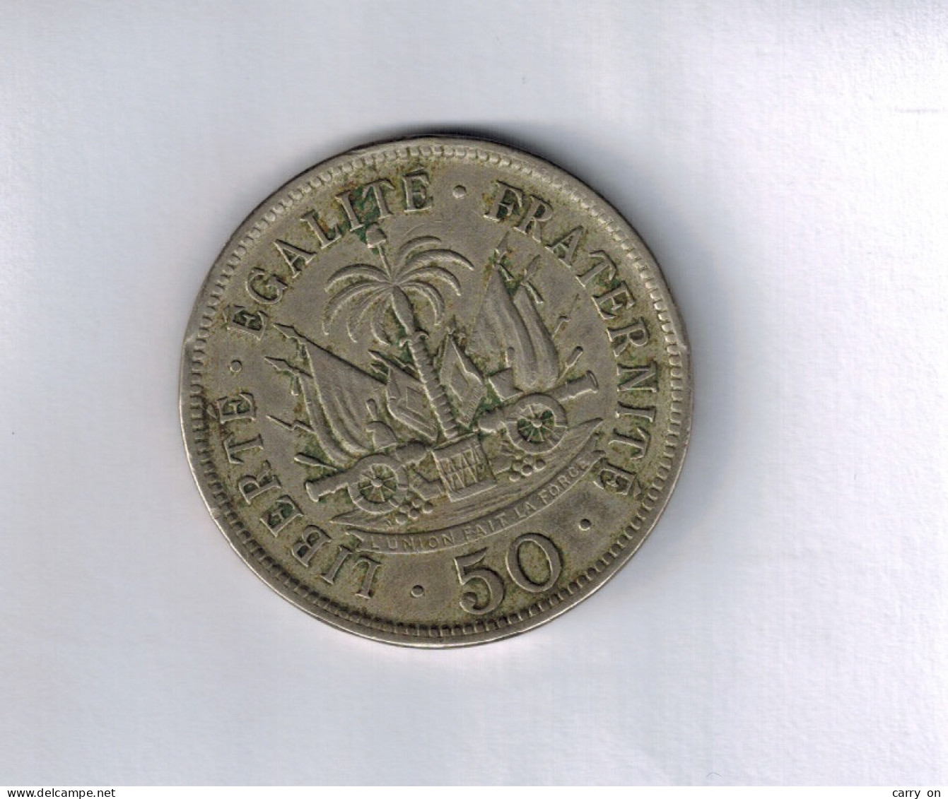 50 Centesimi 1908 Presidente Pierre Alexis - Haiti