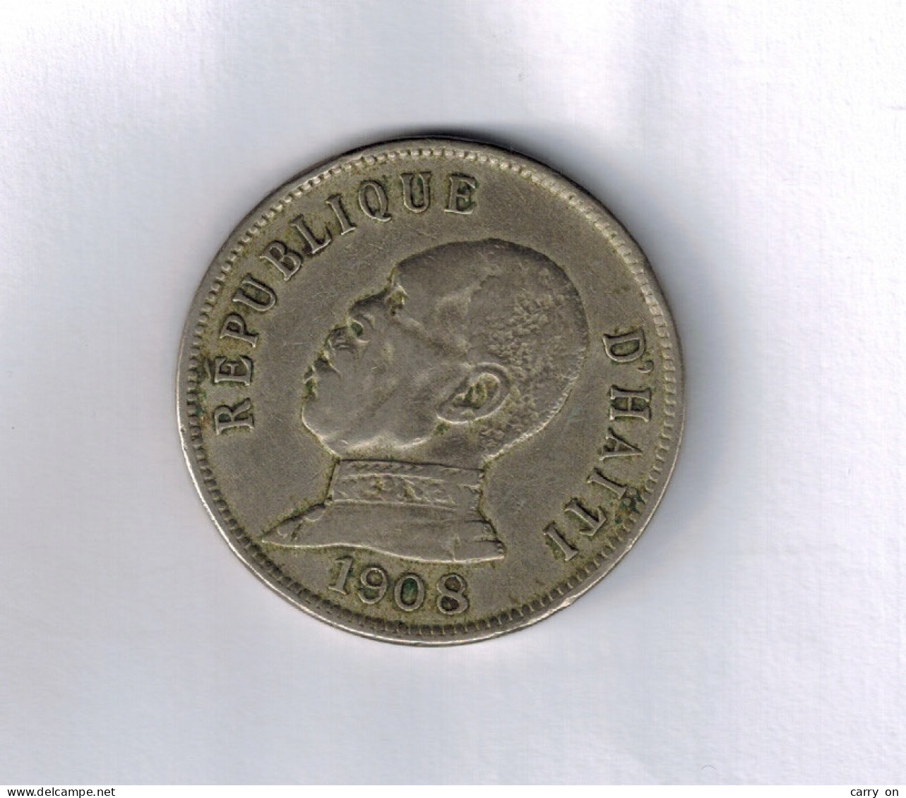 50 Centesimi 1908 Presidente Pierre Alexis - Haiti