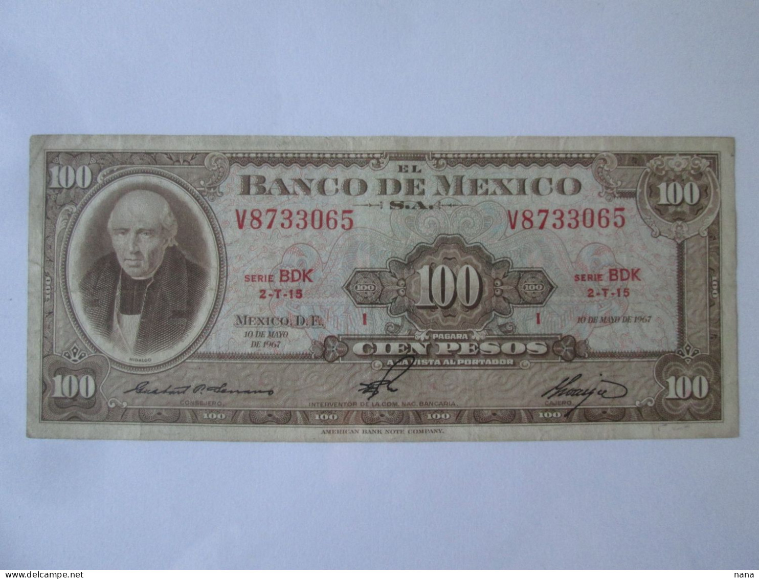 Mexico 100 Pesos 1967,see Pictures - Mexique