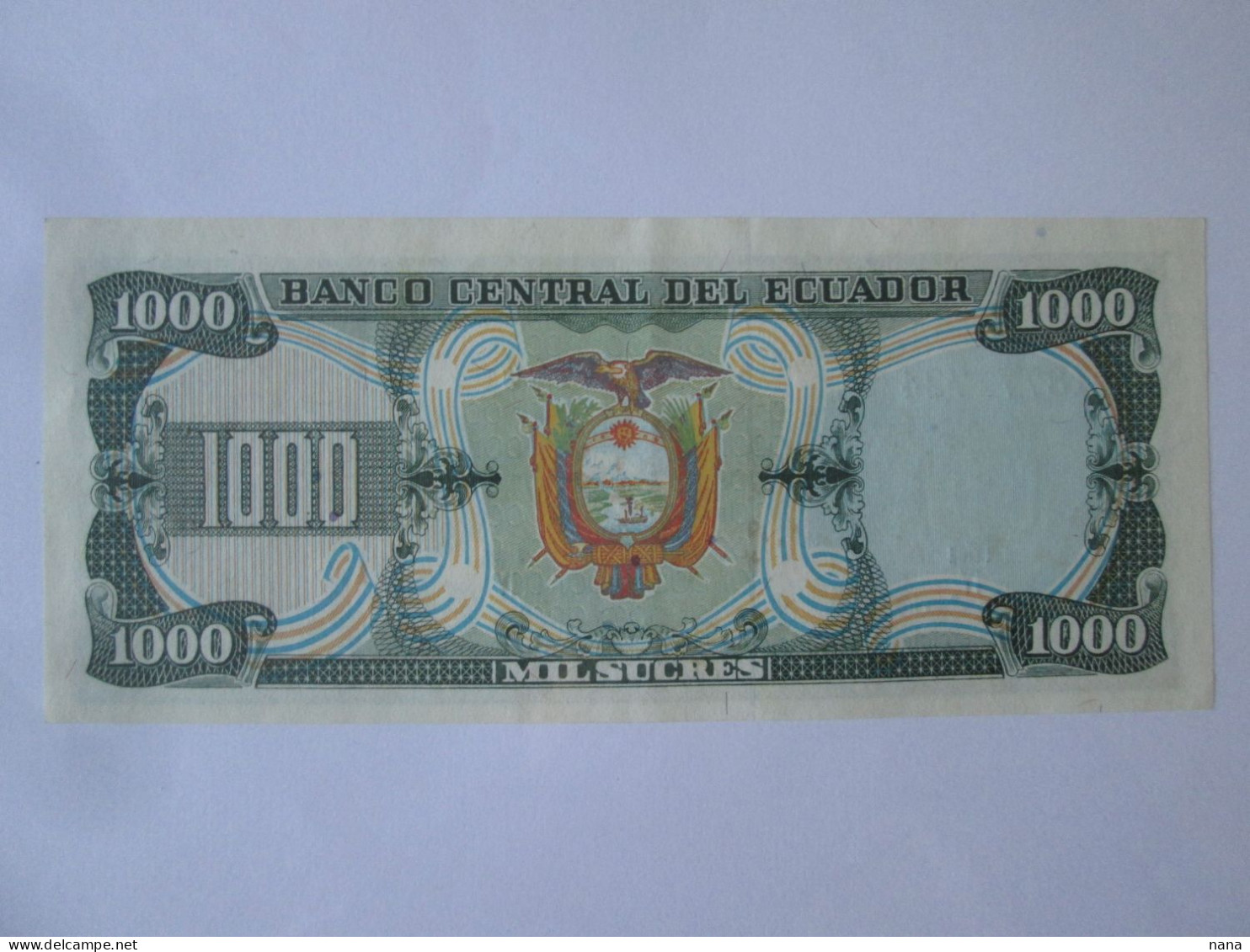 Ecuador 1000 Sucres 1988 Banknote AUNC - Ecuador