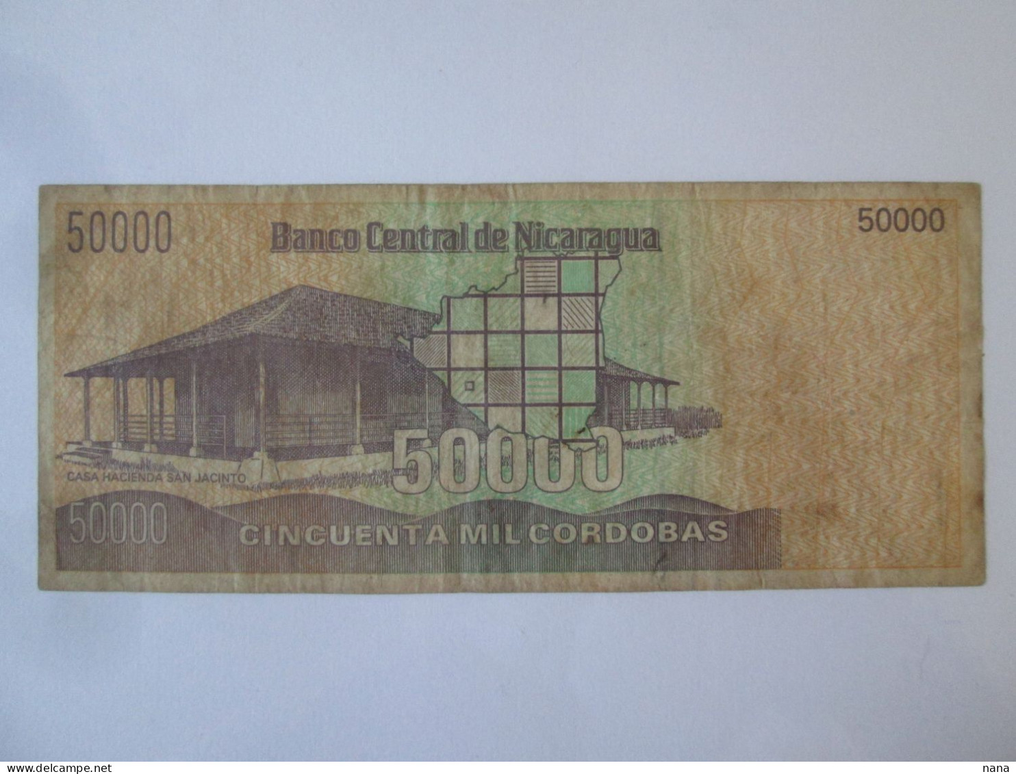 Nicaragua 50000 Cordobas 1989 Banknote,see Pictures - Nicaragua
