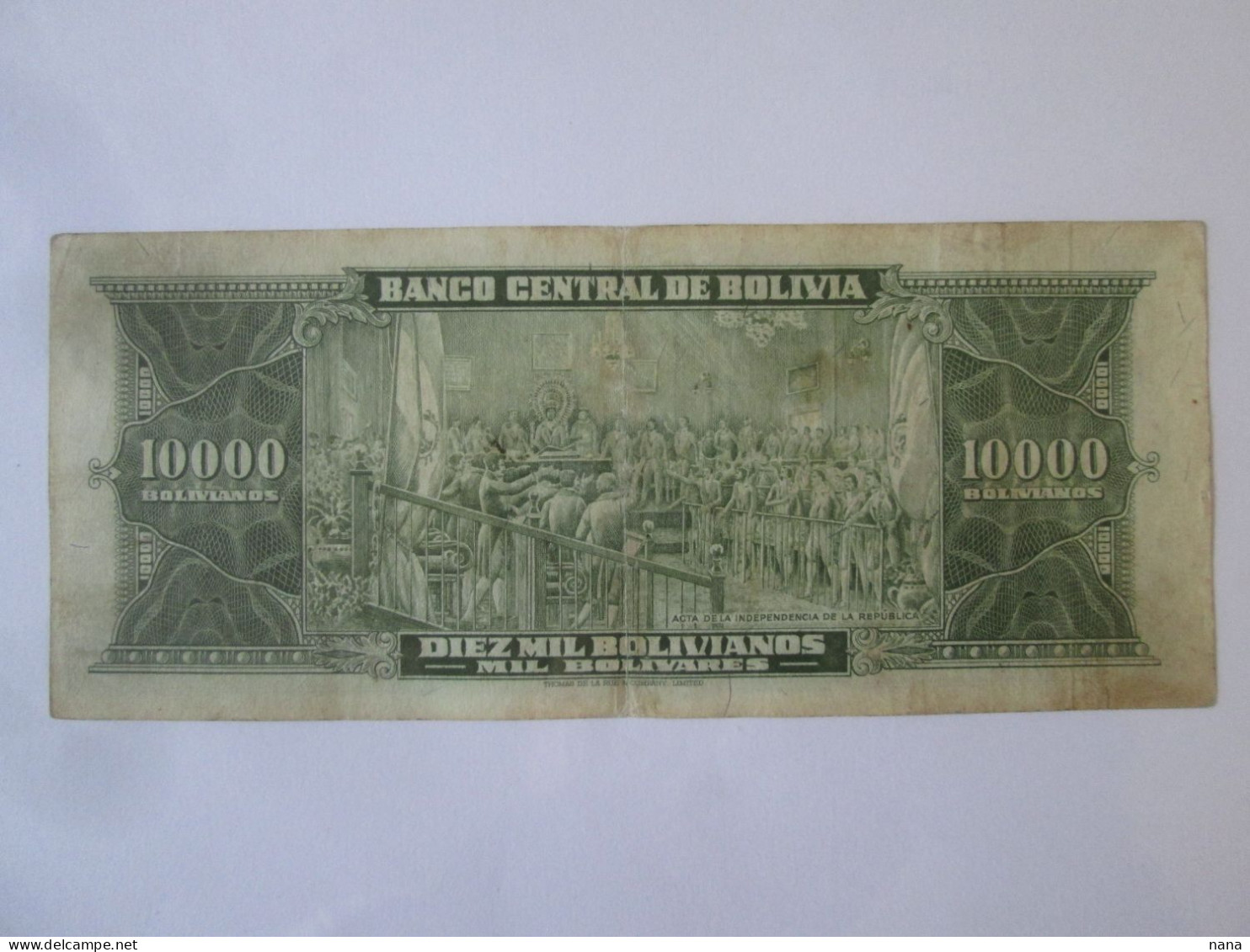 Bolivia 10000 Bolivianos 1945 Banknote See Pictures - Bolivien