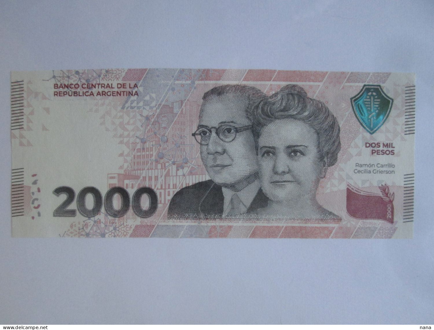 Argentina 2000 Pesos 2023 Banknote UNC,see Pictures - Argentine