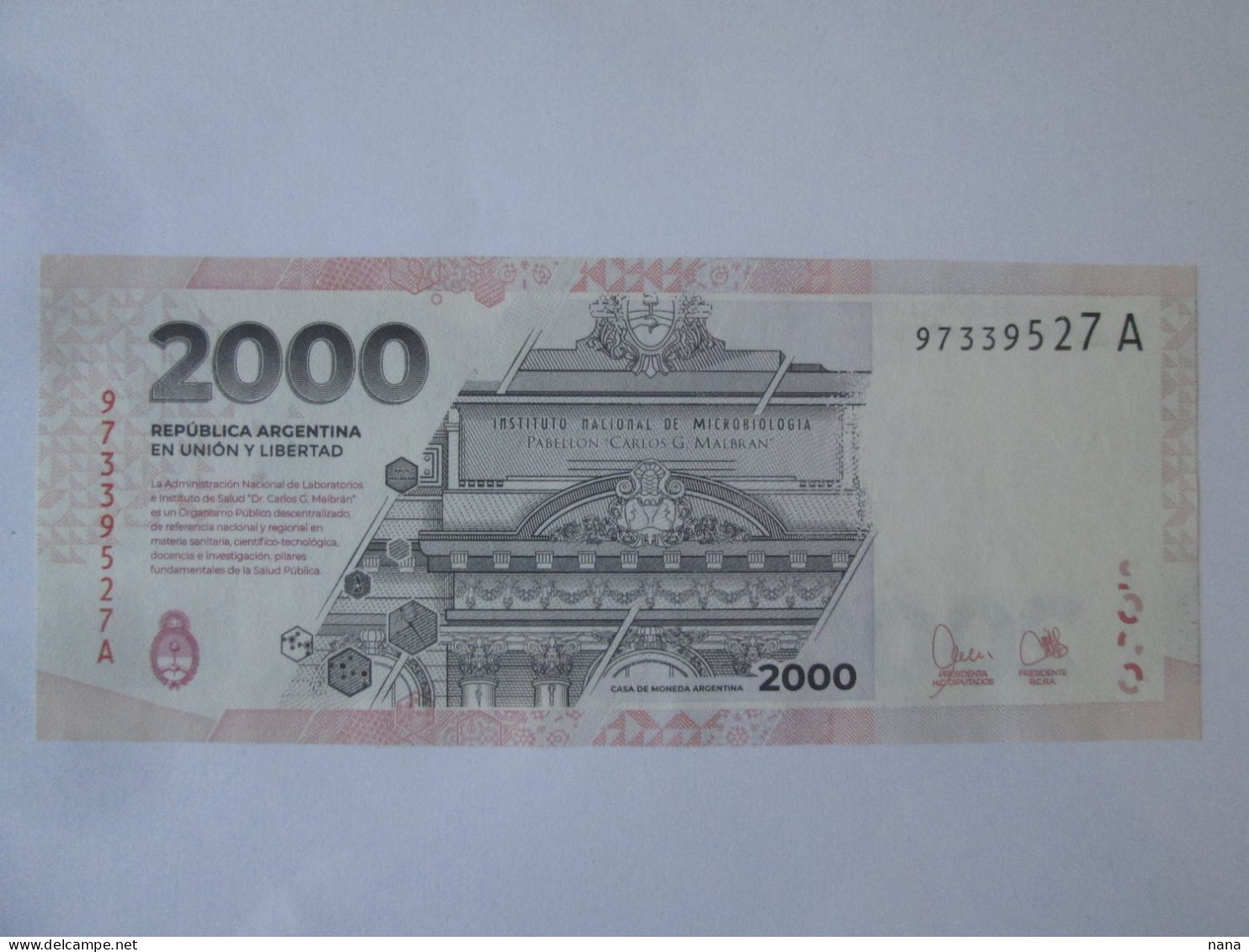 Argentina 2000 Pesos 2023 Banknote UNC,see Pictures - Argentinië