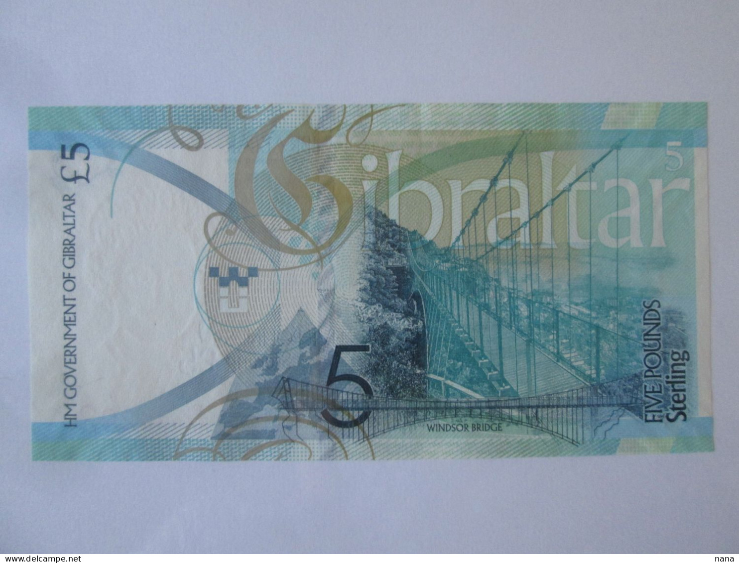 Gibraltar 5 Pounds 2020(2021) AUNC Banknote - Gibilterra