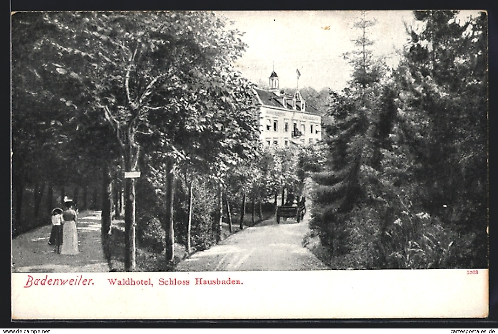 AK Badenweiler, Waldhotel, Schloss Hausbaden  - Badenweiler