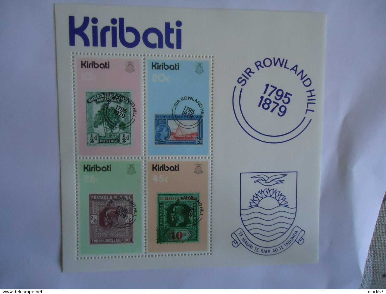 KIRIBATI  MNH   SHEET  PHILATELIE SIR ROWLAND HILL STAMPS 1979 - Kiribati (1979-...)
