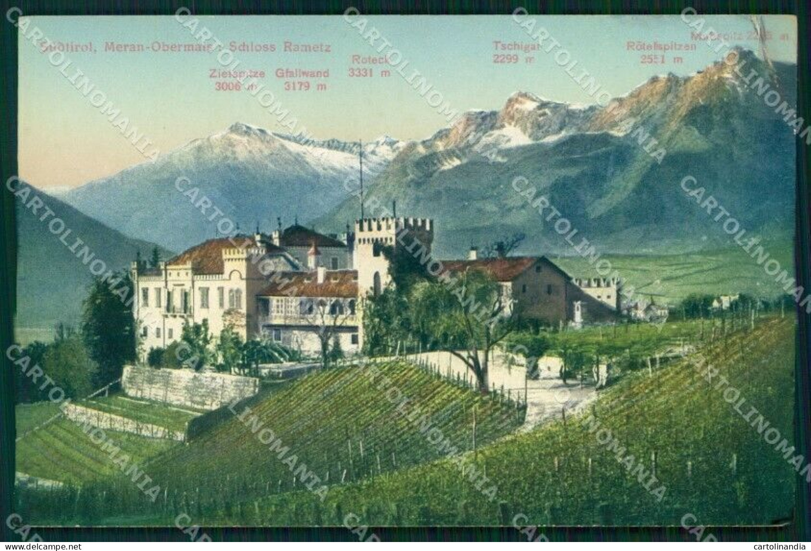 Bolzano Merano Sud Tirolo Castel Rametz Franzl 510 7 Cartolina MX1531 - Bolzano (Bozen)