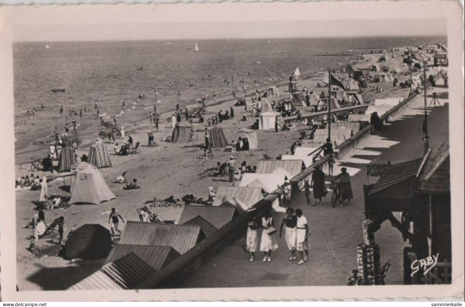 84520 - Frankreich - Saint-Aubin-sur-Mer - La Plage Et La Digue - 1962 - Saint Aubin