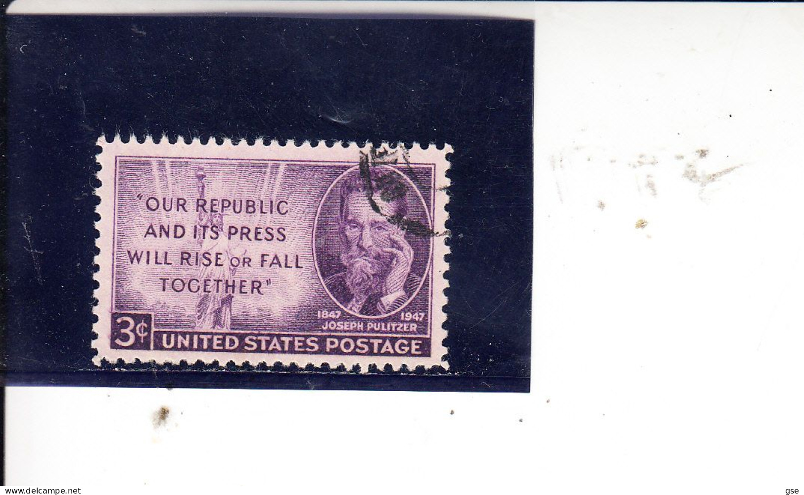 STATI UNITI  1947 - Yvert  498° - Pulitzer - Used Stamps