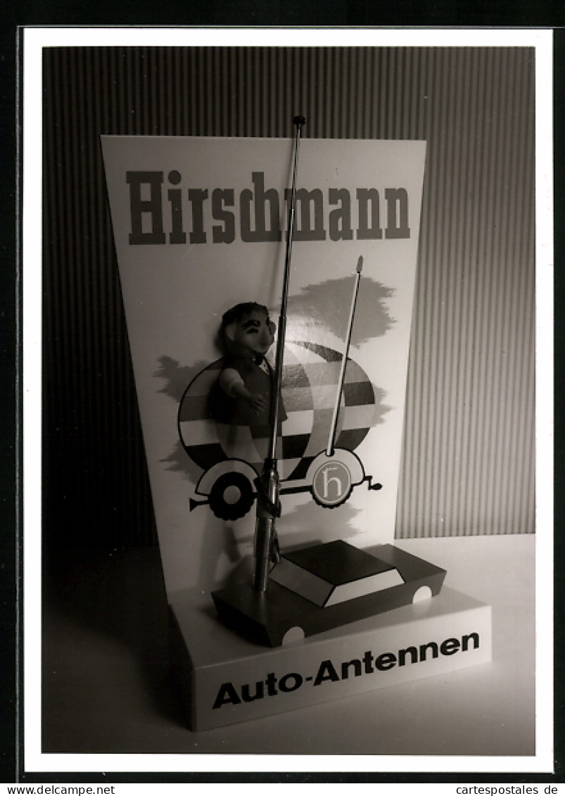 AK Hirschmann Auto-Antennen Reklame, Papiermodell  - Advertising