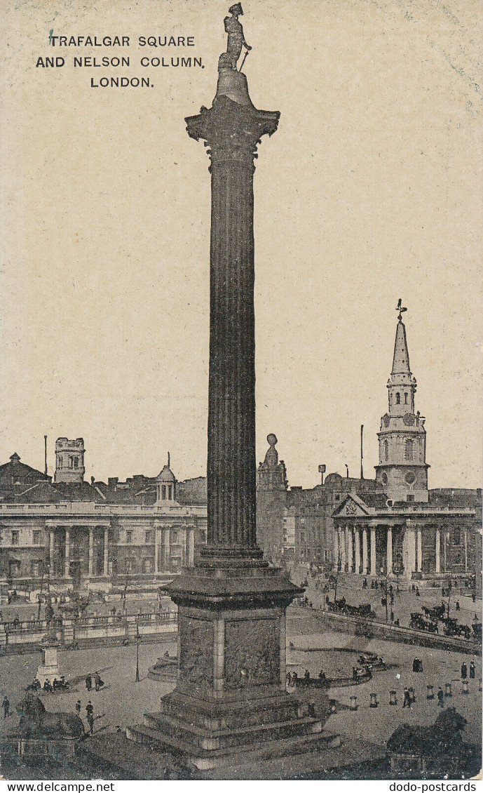 PC44884 Trafalgar Square And Nelson Column. London. Auto Photo - Autres & Non Classés