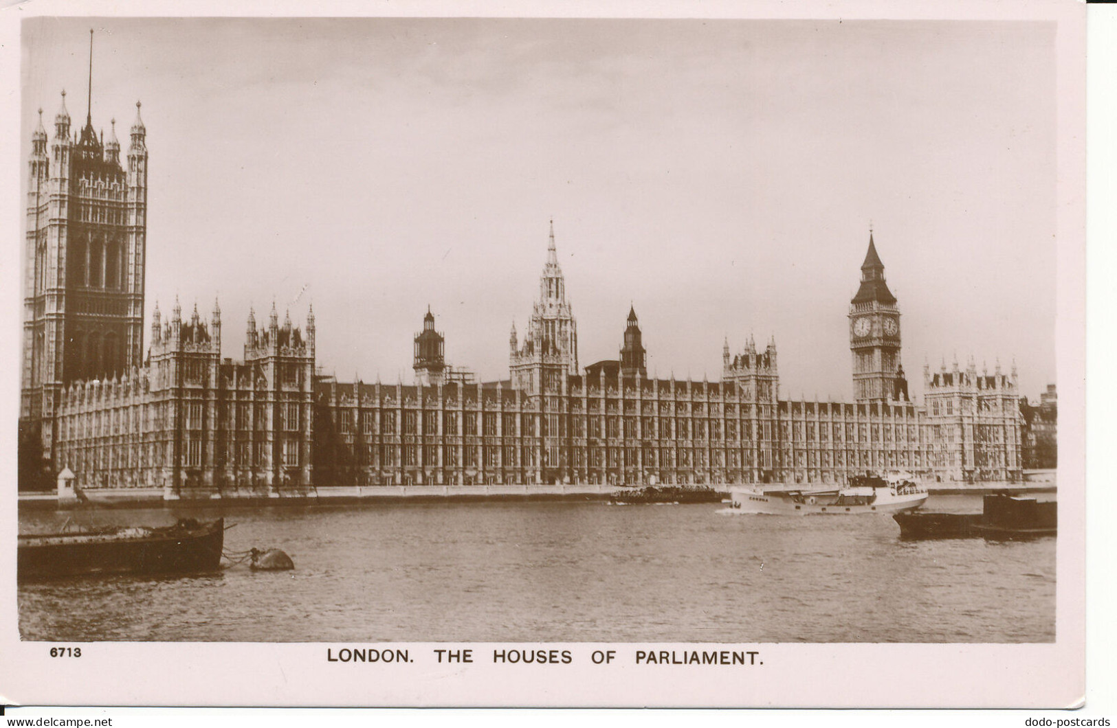 PC45252 London. The Houses Of Parliament. Aero Pictorial. No 6713. RP - Autres & Non Classés