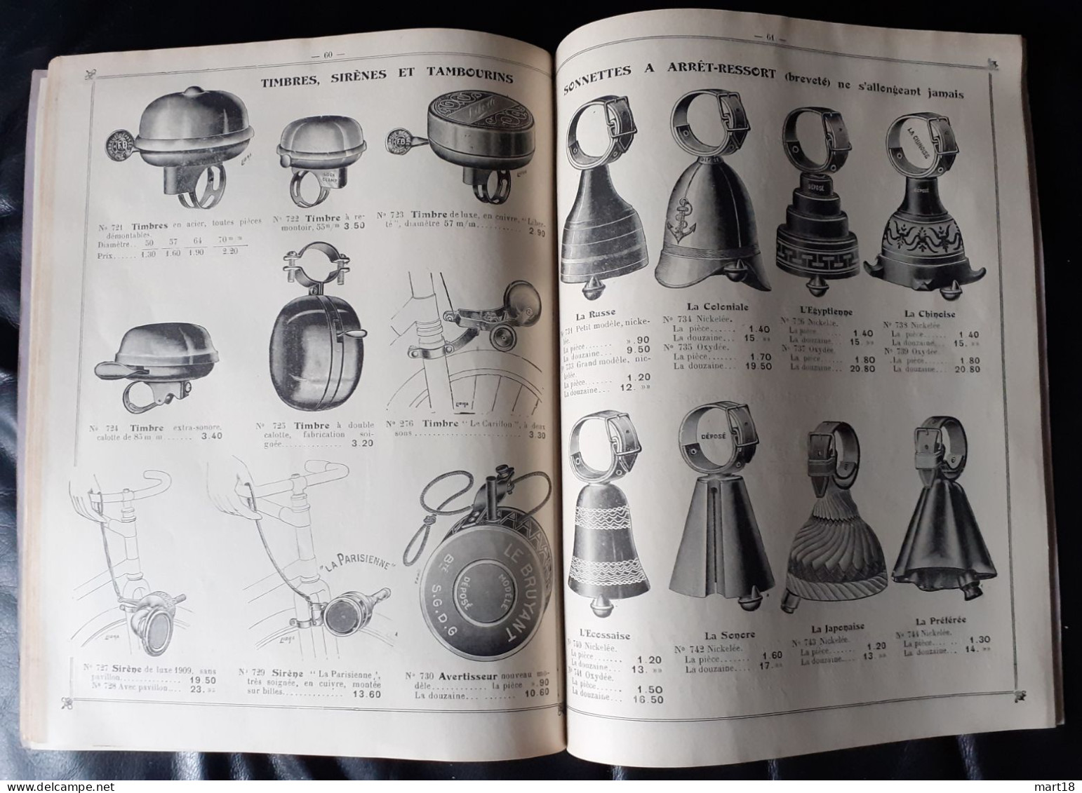 Catalogue 1909 / 1910 - Cycles TEISSIER à Chalon (71) - Vélo, Accéssoire, Phare